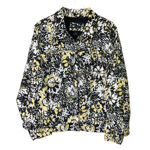 Carole Little Woman Linen Floral Jacket 3X